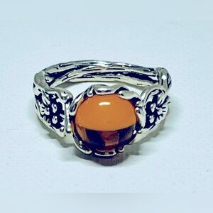 Tiger Eye Gemstone Ethnic Handmade Ring Jewelry Women Gift US Size-8